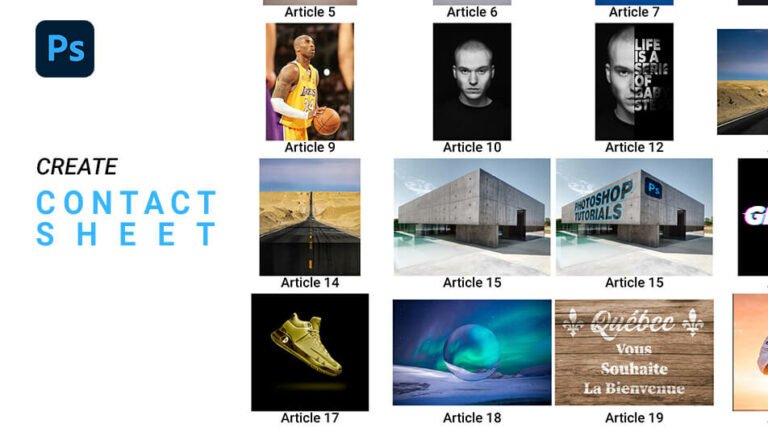 How to Make a Contact Sheet in Photoshop